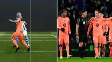 أزمة في الليغا.. إلغاء هدف ليفاندوفسكي يثير غضب برشلونة أمام ريال سوسيداد